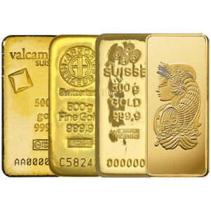 500 Gram Gold Bar For Sale (Varied Condition, Any Mint)