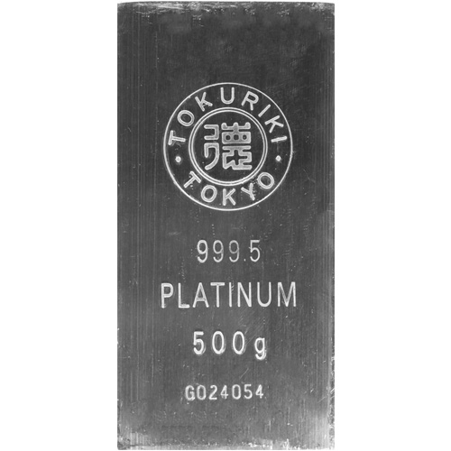 500 Gram Tokuriki Platinum Bar For Sale (New)