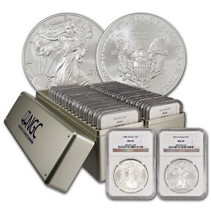 1986-2015 American Silver Eagle 30-Coin Set NGC MS69