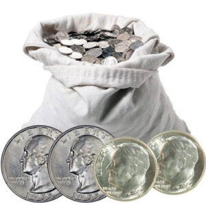 90% Silver Coins For Sale ($500 FV, Circulated, Dimes and/or Quarters)