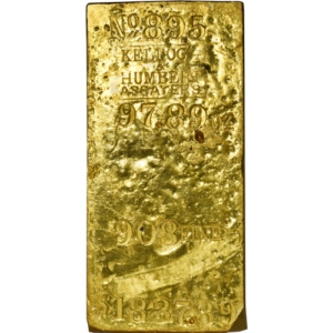 97.89 oz SS Central America Kellogg & Humbert Assayers Gold Bar