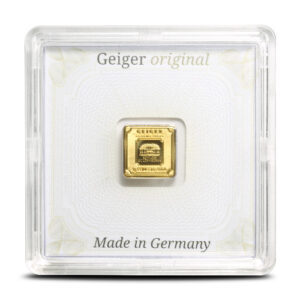 Buy 1 Gram Geiger Square Gold Bar (New w/ Assay)