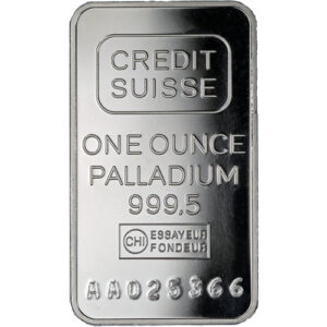 Buy 1 oz Credit Suisse Palladium Bar (New w/ Assay)