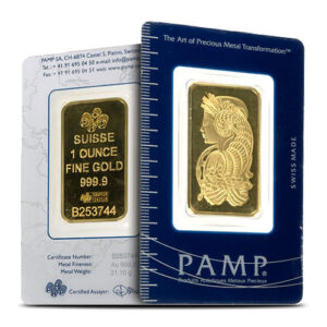 Buy 1 oz PAMP Suisse Fortuna Gold Bar (Secondary Market w/ Assay)