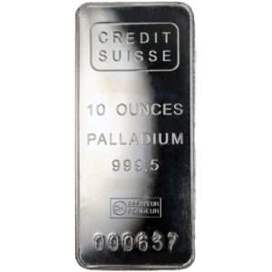 Buy 10 oz Credit Suisse Palladium Bar (New w/ Assay)