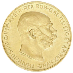 Buy 100 Corona Austrian Gold Coin (1908-1914, AU+)