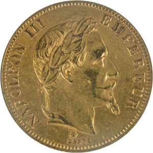 Buy 100 Francs France Gold Coin – Napoleon III (Random Year, AU)