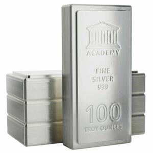 Buy 100 oz Academy Stacker Silver Bar (New)