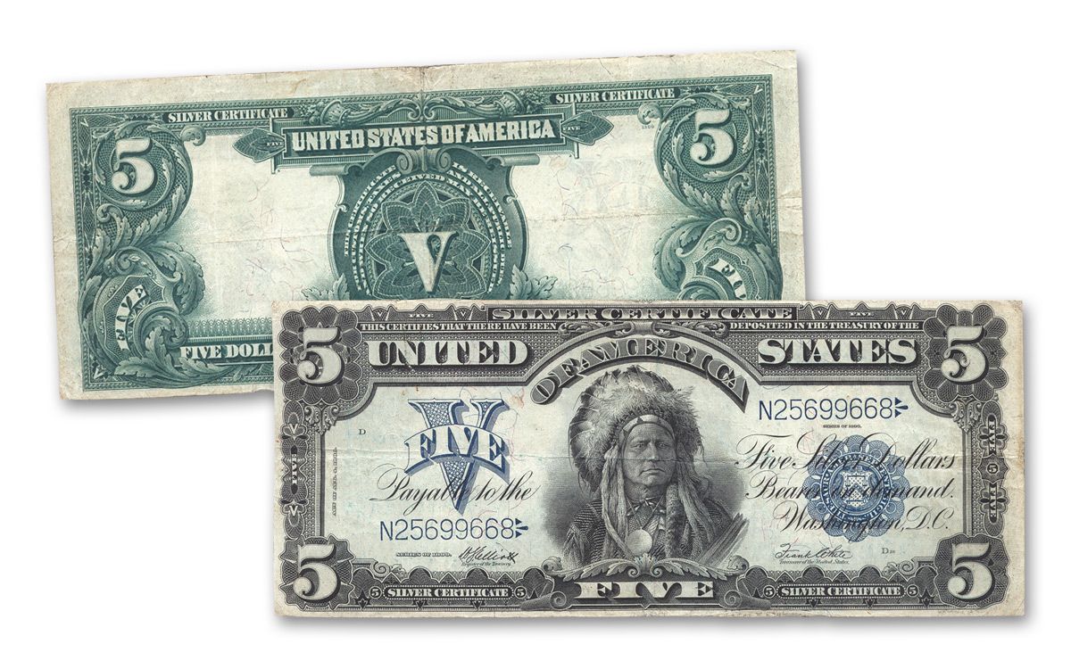Buy 1899 $5 Silver Certificate Chief Note (Fine)