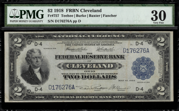 Buy 1918 $2 Federal Reserve Note (Very Fine)