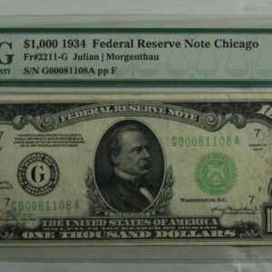 Buy 1934 $1000 Federal Reserve Note (PMG Extremely Fine 40+)