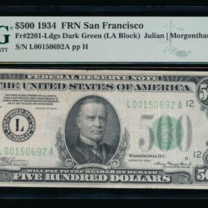 Buy 1934 $500 Federal Reserve Note (PMG Very Fine 25)
