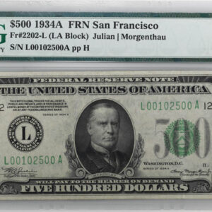 Buy 1934 $500 Federal Reserve Note (PMG Extremely Fine 40+)