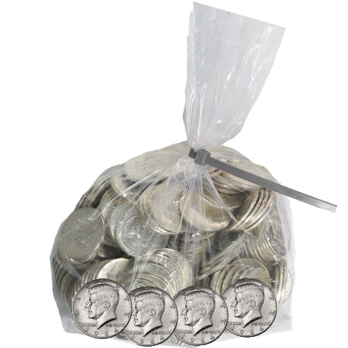 Buy 1964 90% Silver Kennedy Half Dollars ($100 FV, BU)