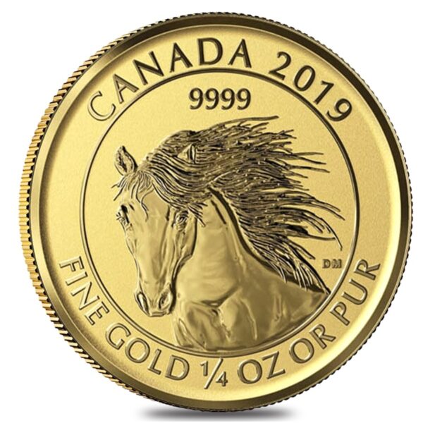 Buy 2019 1/4 oz Canadian Gold Wild Horse Reverse Proof Coin