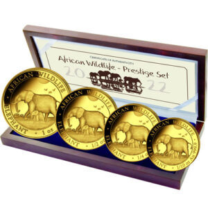 Buy 2022 Somalia Gold Elephant African Wildlife Prestige Proof Coin Set (Box + CoA)