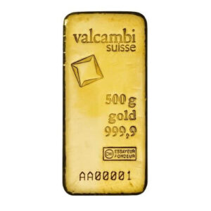 Buy 500 Gram Valcambi Cast Gold Bar (New w/ Assay)