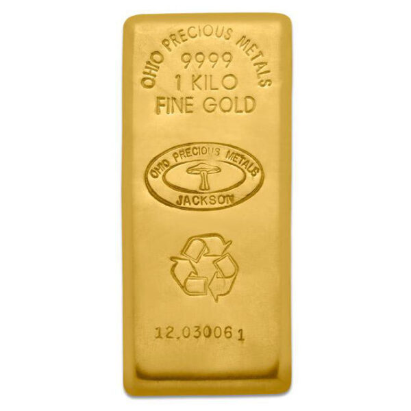 1 Kilo OPM Gold Bar For Sale (Varied Condition w/ Assay)