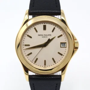 Patek Philippe Calatrava Grand Taille 18K Yellow Gold with White Dial Original Buckle