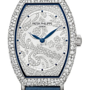 Patek Philippe Gondolo 18K White Gold & Diamonds Ladies Watch Preowned-7099G-001