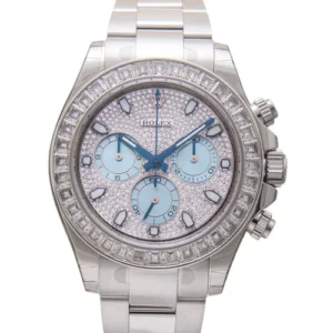 Rolex daytona platinum 116576TBR - Cosmograph Daytona Platinum Diamond Pave Dial Men's Watch