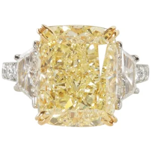10 carat Fancy Yellow GIA Diamond Ring