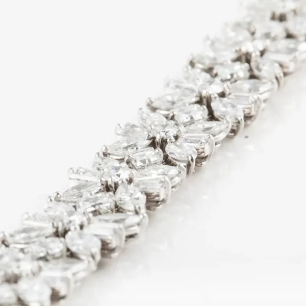 1950s Cartier Diamond Platinum Bracelet