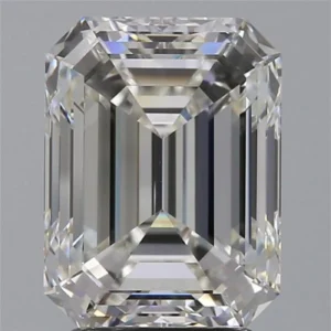 3.51 Carat Emerald Cut Diamond Ring H Colour GIA Certified