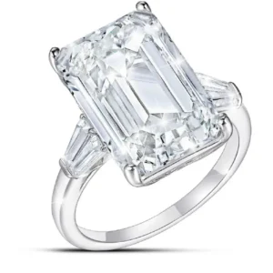 9 Carat Emerald Cut Diamond VS1 Clarity E Colour Triple Ex GIA Certified