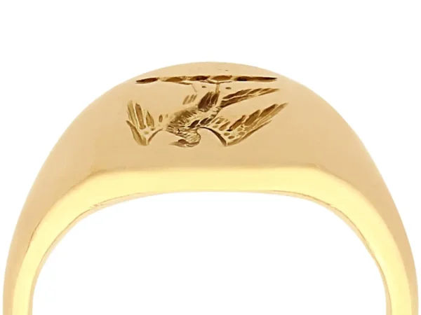 Antique 1920s Yellow Gold Signet Ring