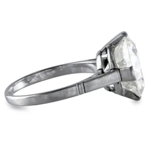Antique 5.19 Carats Old European Cut Diamond Solitaire Engagement Ring