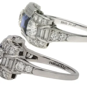 Art Deco Sapphire Diamond Ring Tiffany & Co.