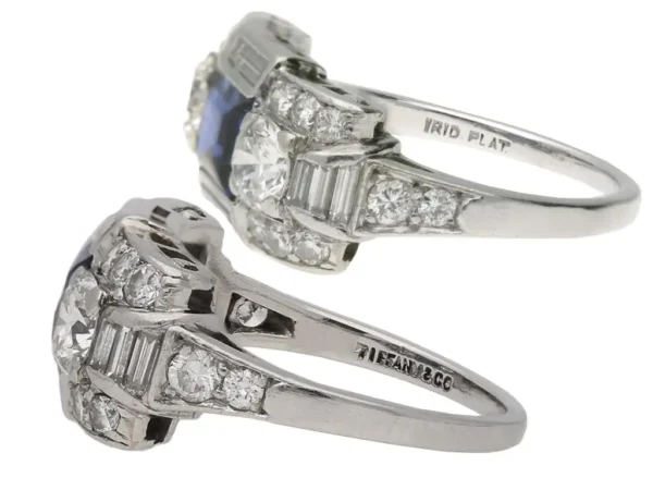 Art Deco Sapphire Diamond Ring Tiffany & Co.