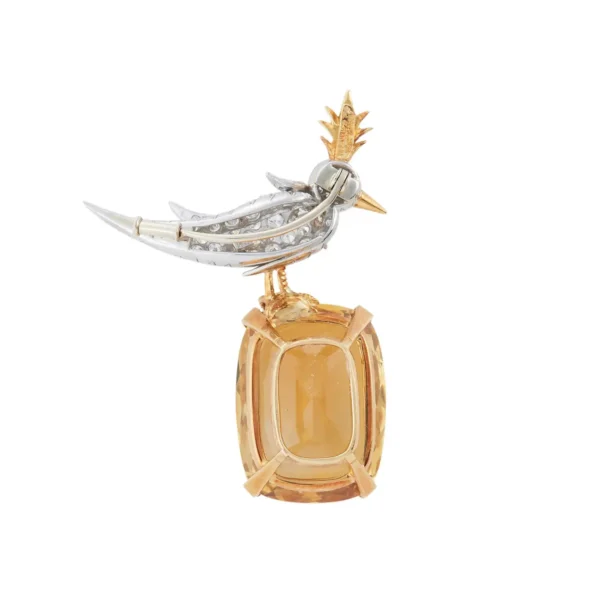 Bird on a Rock Citrine and Diamond Brooch - Jean Schlumberger for Tiffany & Co.