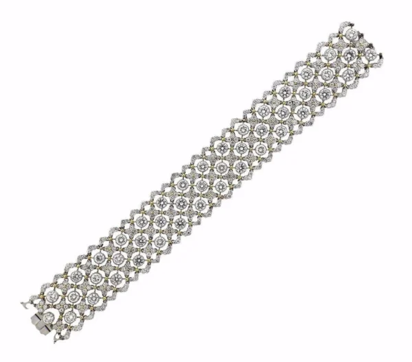 Buccellati Important 19 Carat Diamonds Gold Bracelet