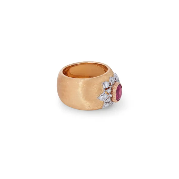 Buccellati Ruby and Diamond Premium Band Ring