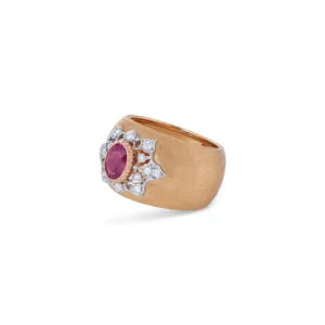 Buccellati Ruby and Diamond Premium Band Ring
