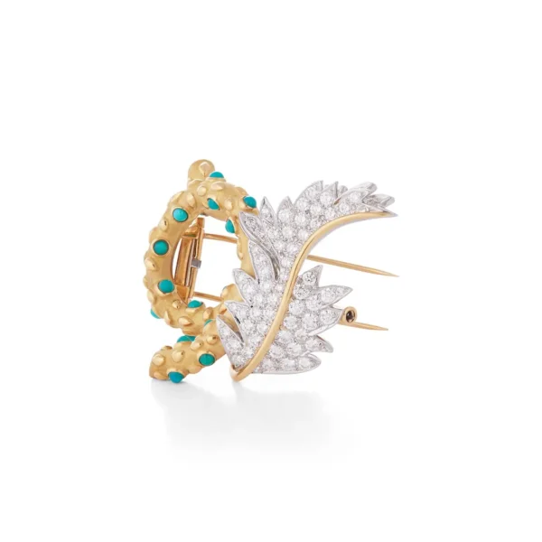 Buy Diamond and Turquoise brooch - Jean Schlumberger for Tiffany & Co.