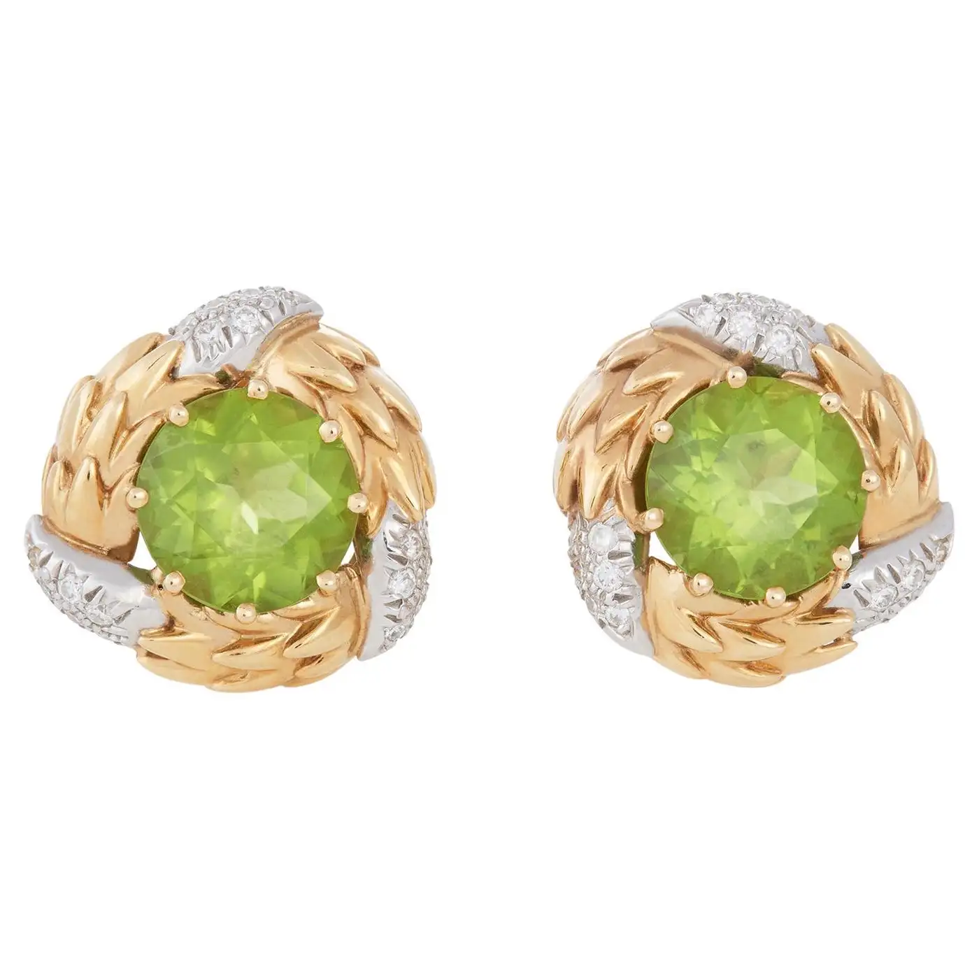 Buy Peridot and Diamond Ear Clips - Jean Schlumberger for Tiffany & Co.