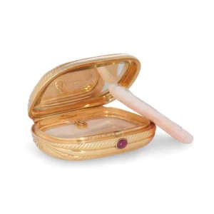 Bvlgari Gold and Ruby Compact Case, Circa 1960s
