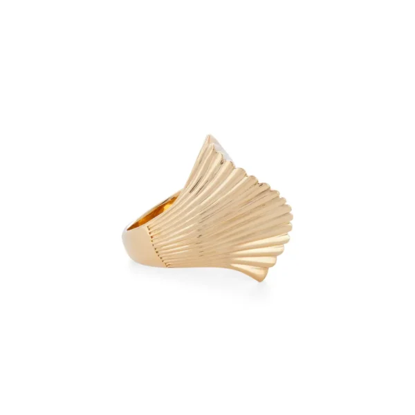 Cartier 18 Karat Gold Fluted Dome Ring