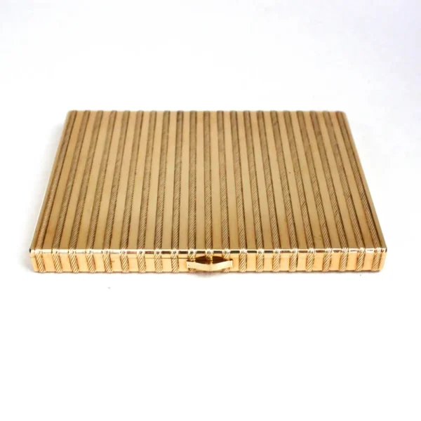 Cartier 18 Karat Gold Rope Cigarette Case