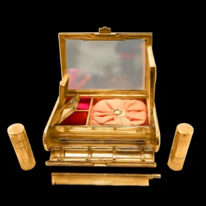 Cartier 18 Karat Yellow Gold Vanity Case 279 Grammes, Art Deco, 279 Gm Gold, Rare