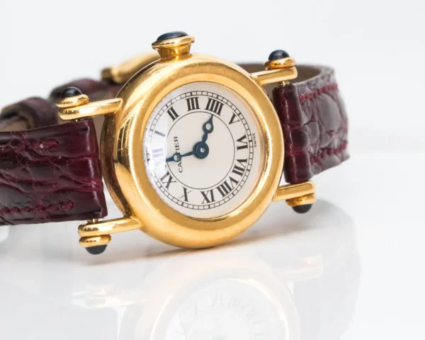 Cartier Diabolo 18 Karat Yellow Gold Quartz Wristwatch, 1980s