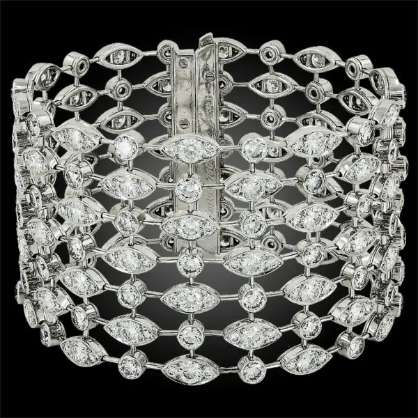 Cartier Diamond Gold Pair of Bracelets