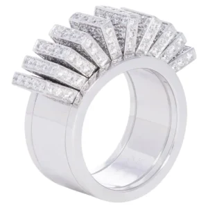 Cartier Paillettes White Gold Diamond Ring