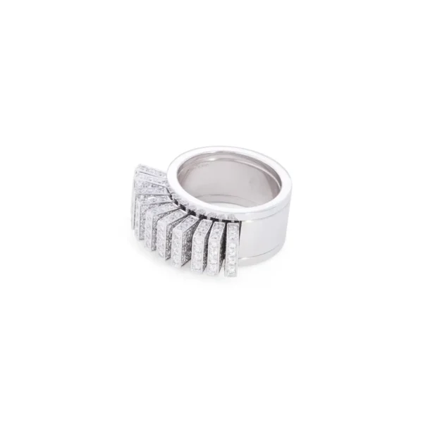 Cartier Paillettes White Gold Diamond Ring