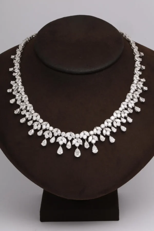 Diamond Drop Necklace For Sale