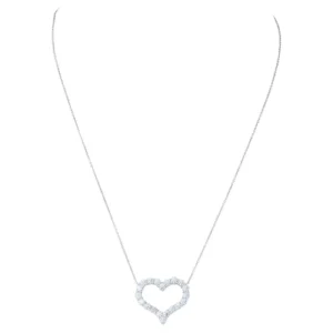 Diamond Heart Pendant For Sale, Large Model Tiffany & Co.