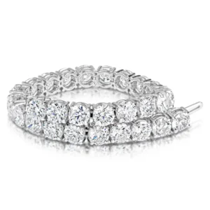 Diamond Platinum Brilliant Tennis Bracelet 28.80 Carat